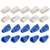 Rj45 Cat6 Shielded Connectors Rj45 Ends Shield Modular Plugs Pass Through 8P8C