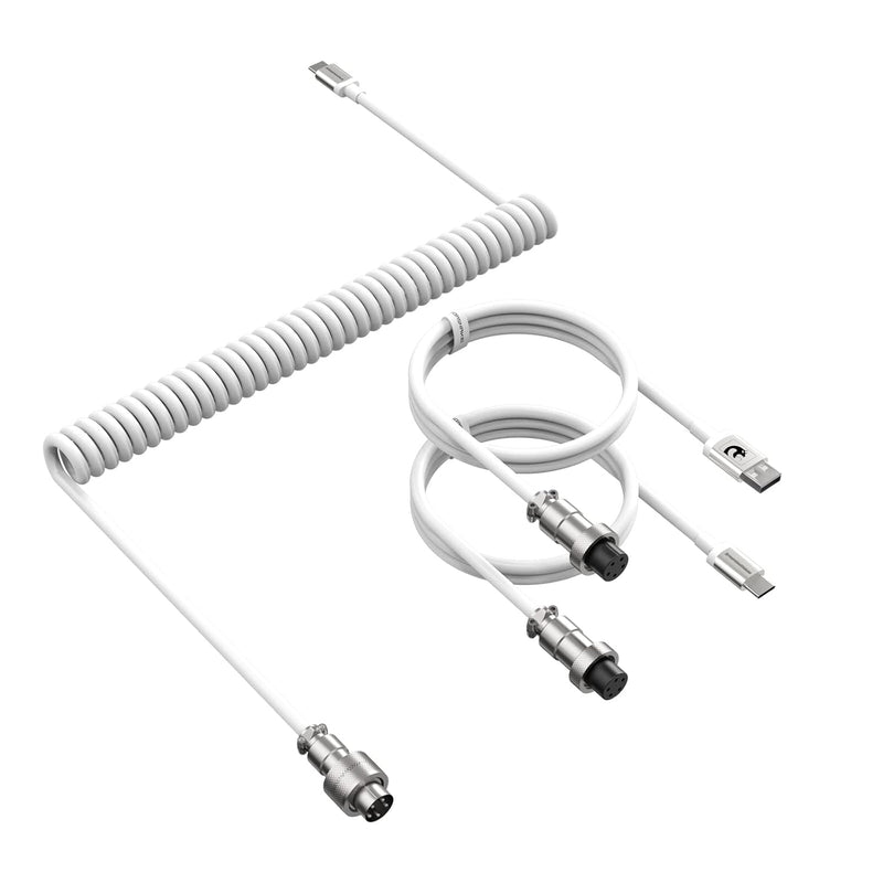2 In 1 Custom Coiled Usb C To A And C Cable With Detachable Extendable Double