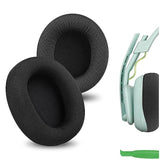 Geekria Comfort Mesh Fabric Replacement Ear Pads for Astro Gaming A10 Gen 2 Headphones Ear Cushions, Repair Parts (Black)