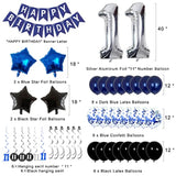 11Th Birthday Decorations For Boys Girls - Navy Blue Birthday Decorati