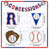 Baseball Party Banner Set β 5 Sports-Themed Garlands & Pennant Flags for Kids' Birthday Decor
