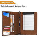 Universal Padfolio Case – Tablet Portfolio Organizer with Notepad Holder – Compatible with iPad 10th 11th Gen, iPad Pro 11, iPad 7 8 9 10.2 10.9 and 9.7 inches
