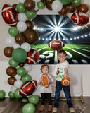 Football Stadium Night Backdrop Bowl Night Spotlight Football Field Photography Background Adults Kids Baby Shower Sport Birthday Party Decorations Banner Photo Props (7x5FT)