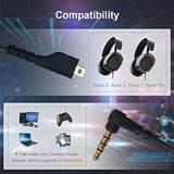 Replacement Audio Cable Compatible With Steelseries Arctis 3 Headset, Aux Cable For Steel Series Arctis3, Arctis 5, Arctis Pro Headset, 1.5 M Black Cord