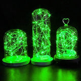 2 Pack Fairy String Lights(Built In Batteries) Battery Operated Fairy Lights Starry String Lights On 10Ft/3M Silvery Cop