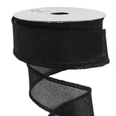 Teal Wired Ribbon 1.5 Inch Wired Edge Teal Blue Burlap Roll Teal Ribbo