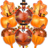 Thanksgiving Balloons Fall Leaf Pine Cone Pumpkin Turkey Party Decorations