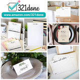 Thank You Wedding Place Setting Cards (Set Of 50) Made In Usa, Jumbo Floral Table Message - Watercolor Red Roses On Tan X-Large 5X7 With Love From The Newlyweds Engagement Rehearsal Party