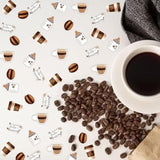 Coffee Baby Shower Decorations Confetti, 200Pcs Coffee A Sweet Baby Is Brewing Confetti Cup And Bean Double Sided Printing For Gender Reveal Celebration Decoration