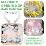 20 Pack Large Balloon Arch Clips Plastic Transparent Backdrop Spring Clamps 3.5 Inch Heavy Duty Clip For Balloon Arch Kit Birthday Decoration Crafts Woodworking Photography Studios (Clear)