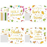 60Pcs Mexican Fiesta Party Supplies Mexico Theme Disposable Paper Napkins Dia De Los Muertos Colorful Taco Themed Napkin Tableware Set For Fiesta De Mayo Weddings Baby Shower Party Favors Decoration