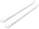 2 Pack F15T8 LED Tube Lights 18 Inch 7W 5000K Daylight White Rotatable End Caps Frosted Cover