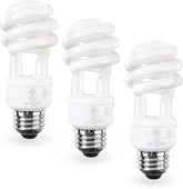 13W Spiral CFL Light Bulbs E26 Base 2700K Warm White 800 Lumens 65W Equivalent UL Listed 3 Pack