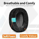 Ath M70X Ear Pads - Replacement Ear Cushion Compatible With Ath-M70X Headphones I Thicker Memory Foam (Soft Velour)