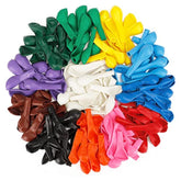 150-Pack 5" Rainbow Balloons in 12 Colors for Party, Birthday & Garland Decor