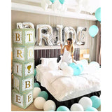 101PC Green Bridal Shower Décor Set – Letter Boxes & Balloons for Wedding or Engagement