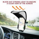 Car Mobile Phone Sunshade, Auto Portable Foldable Smartphone Umbrella Cover for Driving Safety