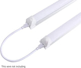 12 Inch LED Under Cabinet Light 1200LM 6000K T8 Integrated Tube Fixture with On Off Switch