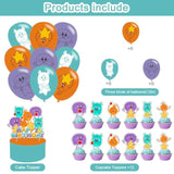 The Bumble Nums Birthday Party Decoration - Super Simple Songs Include Kids Cartoon Anime Birthday Banner, Cake Topper, Latex Balloons For Party Supplies
