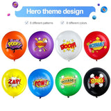 40 Pack Hero Balloons 12 Inches Hero Party Favors Latex Balloons Party Supplies Pets Decorations For Birthday