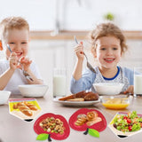 50 Pcs Back To School Red Apple Pencil Paper Plates, First Day Of School Plates Table Decorations Party Supplies, Red Apple Pencil Tableware For Kindergarten Kids Back To School Party