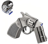 128Gb Metal Revolver Gun Usb 3.0 Flash Drive Livid