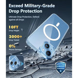 Clear Magnetic Military-Grade Shockproof Case for iPhone 13