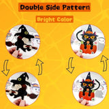 Happy Halloween Party Decorations Set Banner Flags Honeycomb Pumpkin Ghost Swirls