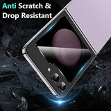 [ 2023 Upgraded Alignment Tool For Samsung Galaxy Z Flip 5 Screen Protector, 2 Pack Inner Soft Epu + 2 Pack Front Tempered Glass + 2 Pcs Metal Camera Lens Protector, Case Friendly