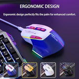 Wireless Gaming Mouse?Ergonomic Mouse With 5 Adjustable Dpi Up To 7200, Rgb Breathing Lights, Compatible With Laptop, Chromebook, Pc, Desktop, Mac, Notebook (Blue)