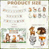 Woodland Animals Baby Shower Decoration Pack Forest Animal Neutral Gen