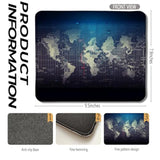 World Map Mouse Pad, Map Of The World Mouse Pads For Wireless Mouse Computers Laptop Desk Accessories, 9.5X7.9 Inch