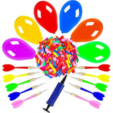 Dart Balloon Game Set Includes 500 Balloons & 10 Darts Plus Pump - Exciting Outdoor Game For Adults, Best Carnival, Birthday Party & Backyard Fun