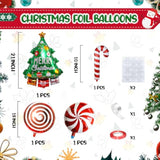 Christmas Balloon Arch Kit Retro Green Dusty Blue Red Gold Party Decor