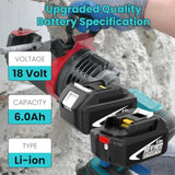 2-Pack 6.0Ah Bl1860B Replacement For 18Vbattery Compatible With18 Volt Battery Lithium-Ion Bl1815 Bl1820 Bl1820B Bl1830B Bl1835 Bl1840 Bl1850 Bl1860 Lxt400 With Led Indicato (White)