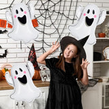 8pcs White Ghost Balloons for Halloween Party Decorations