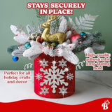 Snowflake Stickers Large Real Glitter Silver For Christmas Envelopes, Crafts, Cards - Happy Holiday Silver Snowflakes