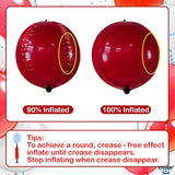 , Big Mylar Red Balloons - 22 Inch, Pack Of 6 | Ruby Red Balloons | Me