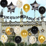 Class of 2025 Graduation Decorations, Banner, Balloons & Congrats Hanging Swirls