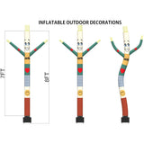 8 Ft Inflatable Air Wacky Waving Tube Dancer With Blower For Thanksgiving Days Decorations Blow Up Inflate Luky For Dail