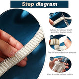 Pearl Stickers 3 Rolls Self Adhesive Pearl Rhinestone Ribbon Pearl Wra