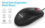M102 Wired Usb Optical Mouse (Black), 3-Button, Ergonomic Design, 1000 Dpi, For Computers, Laptops, Chromebook, Macbook, Pc, Comfort Size, Ambidextrous, Modern Style