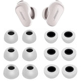 Foam Ear Tips Compatible With Bose Quietcomfort Earbuds Ii, S/M/L Sizes Fit In Case Soft Memory Foam Tip Replacement Eartips Foam Compatible With Quietcomfort Earbuds Ii 6 Pairs Gray