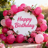Hot Pink Balloons 100pcs 12 Inch Bright Pink Latex Party Balloons