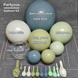 Dusty Blue Green Balloon Arch Kit: Boho Party Decor