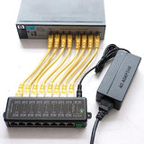 8 Ports Gigabit Passive Poe Injector Midspan Ethernet Adapter Without Power Adapter