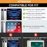 For New Ipad Pro 12.9 Case 6Th/5Th/4Th/3Rd Generation 2022/2021/2020/2018, 12.