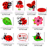 9Pcs Little Ladybug Party Table Decoration Ladybug Party Honeycomb Cen