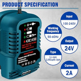 Mini Charger For Kobalt 24V Battery, 1/4 Size Of Krc 2445-03 Original, For Kobalt 24V Max Battery Kb624-03 Kb524-03 Kb424-03 Kb224-03