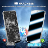 [3-Pack Screen Protector for Samsung Galaxy S24 FE 5G Tempered Glass, Bubble Free, Easy to Install, 9H Hardness